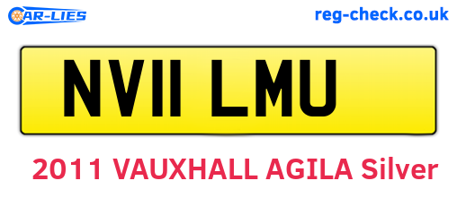 NV11LMU are the vehicle registration plates.