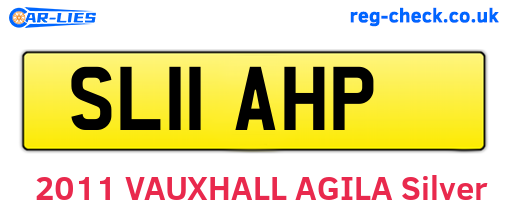 SL11AHP are the vehicle registration plates.