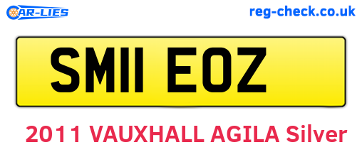 SM11EOZ are the vehicle registration plates.