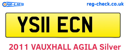 YS11ECN are the vehicle registration plates.