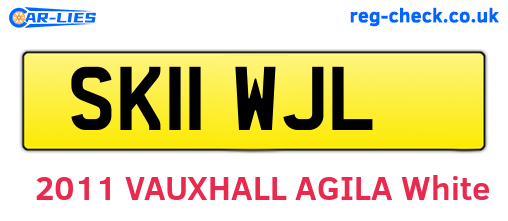 SK11WJL are the vehicle registration plates.