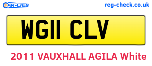 WG11CLV are the vehicle registration plates.