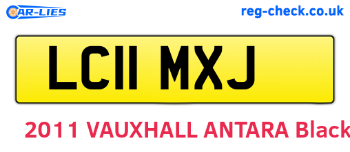 LC11MXJ are the vehicle registration plates.