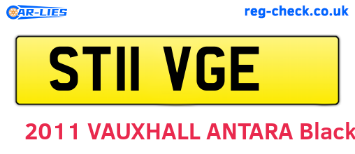 ST11VGE are the vehicle registration plates.