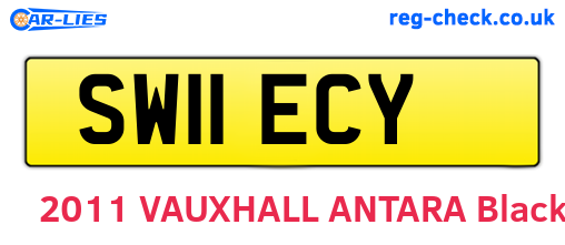 SW11ECY are the vehicle registration plates.