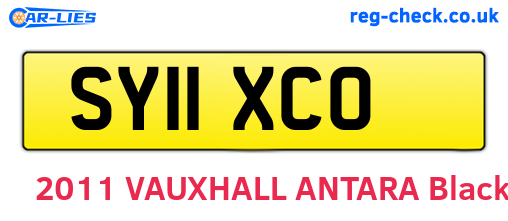 SY11XCO are the vehicle registration plates.