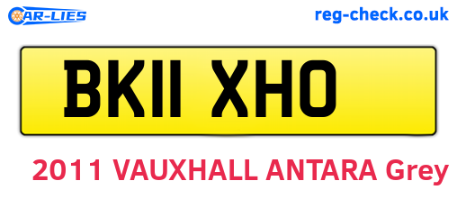 BK11XHO are the vehicle registration plates.