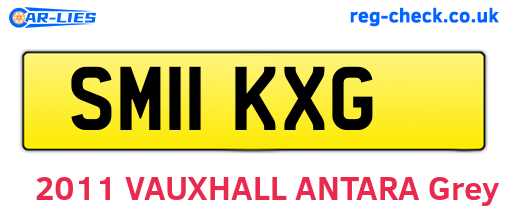 SM11KXG are the vehicle registration plates.