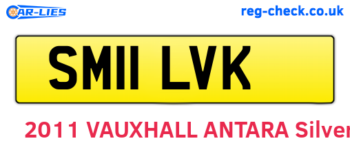 SM11LVK are the vehicle registration plates.
