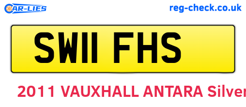 SW11FHS are the vehicle registration plates.
