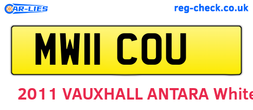 MW11COU are the vehicle registration plates.