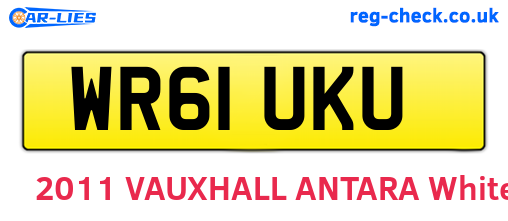 WR61UKU are the vehicle registration plates.