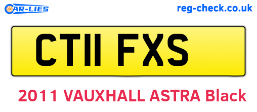 CT11FXS are the vehicle registration plates.