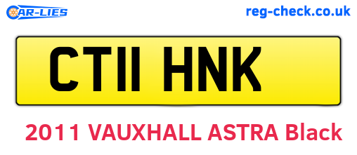 CT11HNK are the vehicle registration plates.