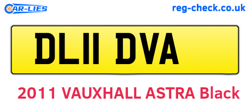 DL11DVA are the vehicle registration plates.
