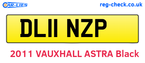 DL11NZP are the vehicle registration plates.