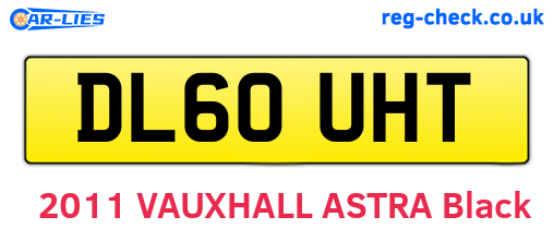 DL60UHT are the vehicle registration plates.
