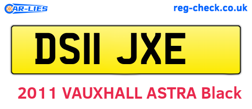 DS11JXE are the vehicle registration plates.