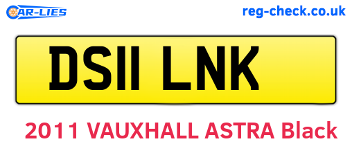 DS11LNK are the vehicle registration plates.
