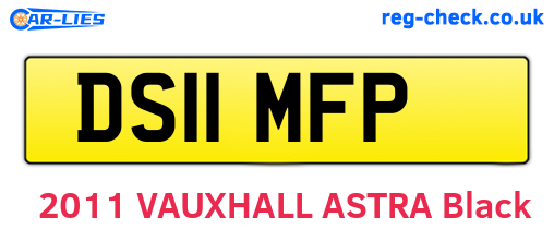 DS11MFP are the vehicle registration plates.