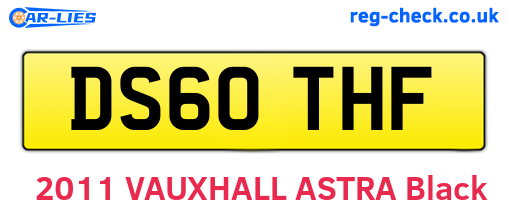DS60THF are the vehicle registration plates.