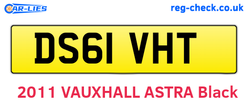 DS61VHT are the vehicle registration plates.