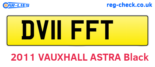 DV11FFT are the vehicle registration plates.