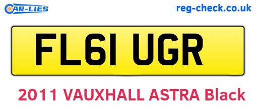 FL61UGR are the vehicle registration plates.