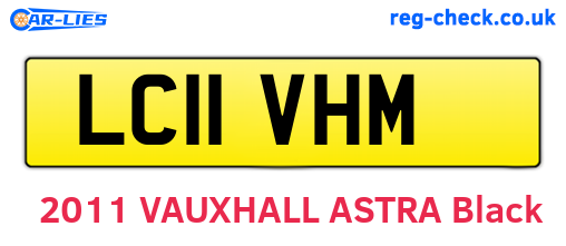 LC11VHM are the vehicle registration plates.