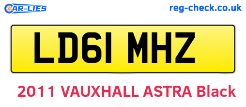 LD61MHZ are the vehicle registration plates.