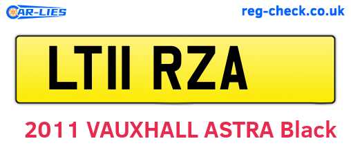 LT11RZA are the vehicle registration plates.
