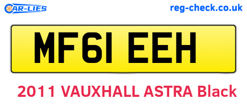 MF61EEH are the vehicle registration plates.