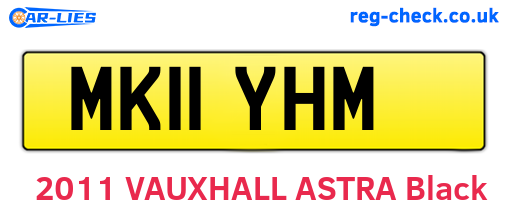 MK11YHM are the vehicle registration plates.