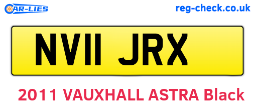 NV11JRX are the vehicle registration plates.