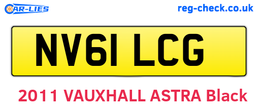 NV61LCG are the vehicle registration plates.