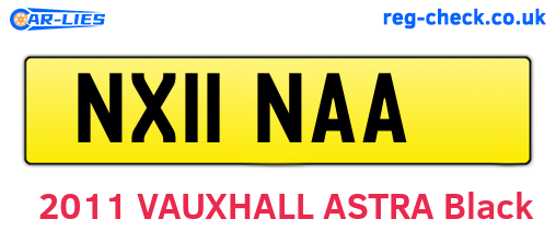 NX11NAA are the vehicle registration plates.