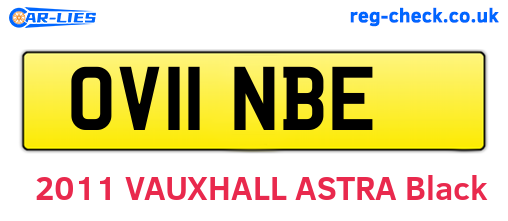OV11NBE are the vehicle registration plates.