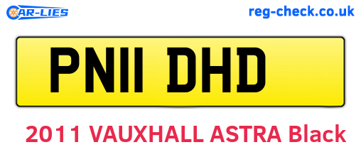 PN11DHD are the vehicle registration plates.