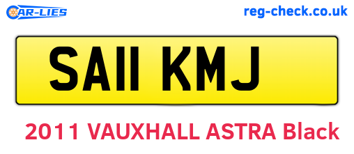 SA11KMJ are the vehicle registration plates.