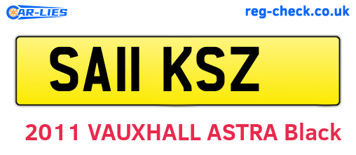 SA11KSZ are the vehicle registration plates.