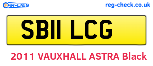 SB11LCG are the vehicle registration plates.