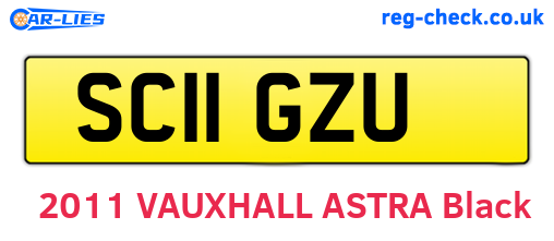 SC11GZU are the vehicle registration plates.