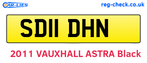 SD11DHN are the vehicle registration plates.