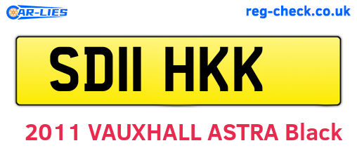 SD11HKK are the vehicle registration plates.