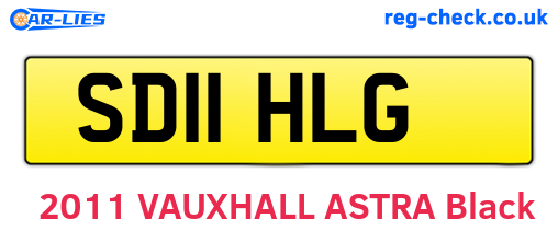 SD11HLG are the vehicle registration plates.