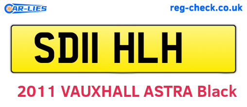SD11HLH are the vehicle registration plates.