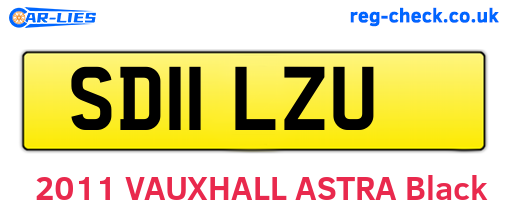 SD11LZU are the vehicle registration plates.