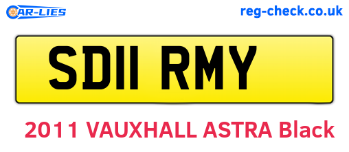 SD11RMY are the vehicle registration plates.