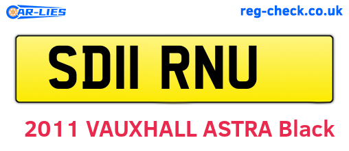 SD11RNU are the vehicle registration plates.