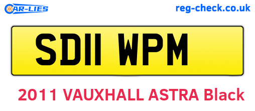 SD11WPM are the vehicle registration plates.